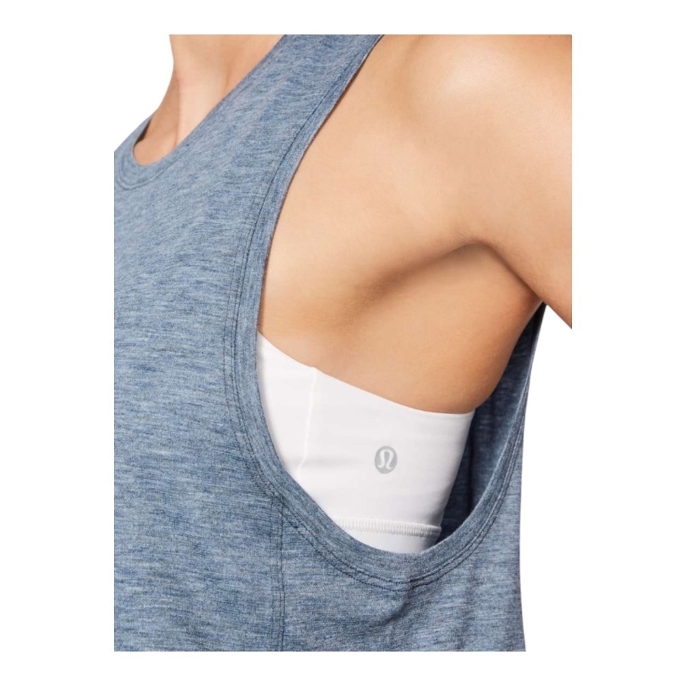 Lululemon Box It Out Tank, Size 8, Like New, Heathered Night Tide - Picture 3 of 7